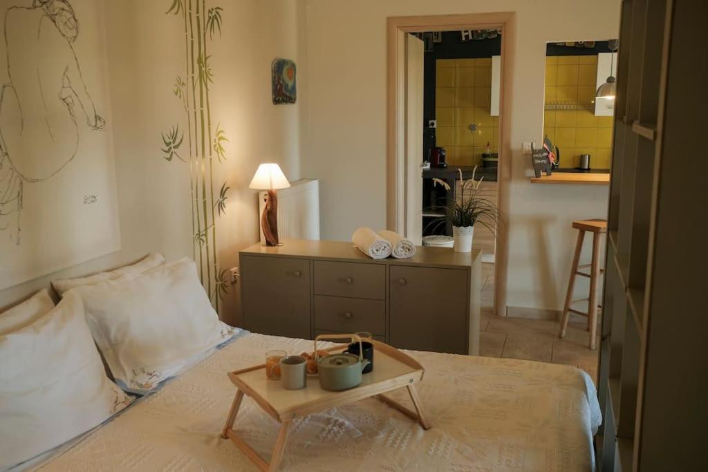 Apartment With Garden In Thessaloniki. מראה חיצוני תמונה